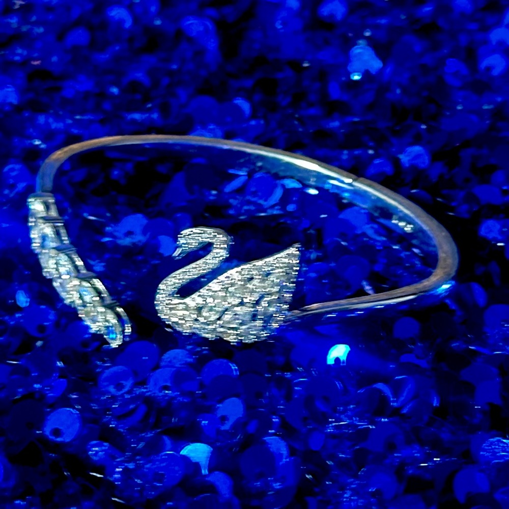Swarovski Swan Bangle Bracelet